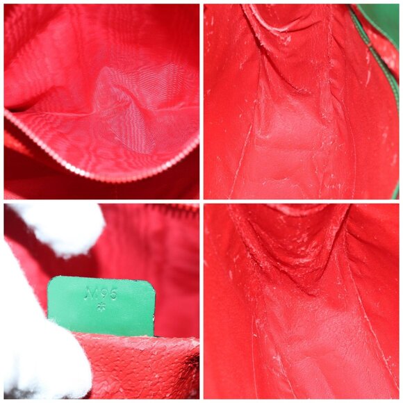 CELINE Shoulder Bag Leather Green Auth 81640 - Picture 14 of 15